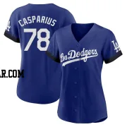 Ben Casparius Women's Los Angeles Dodgers Royal Authentic 2021 City Connect Jersey