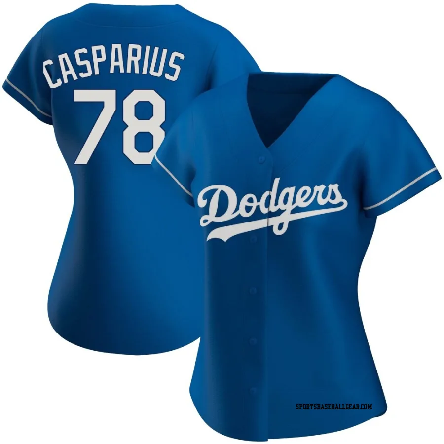 Ben Casparius Women's Los Angeles Dodgers Royal Authentic Alternate Jersey