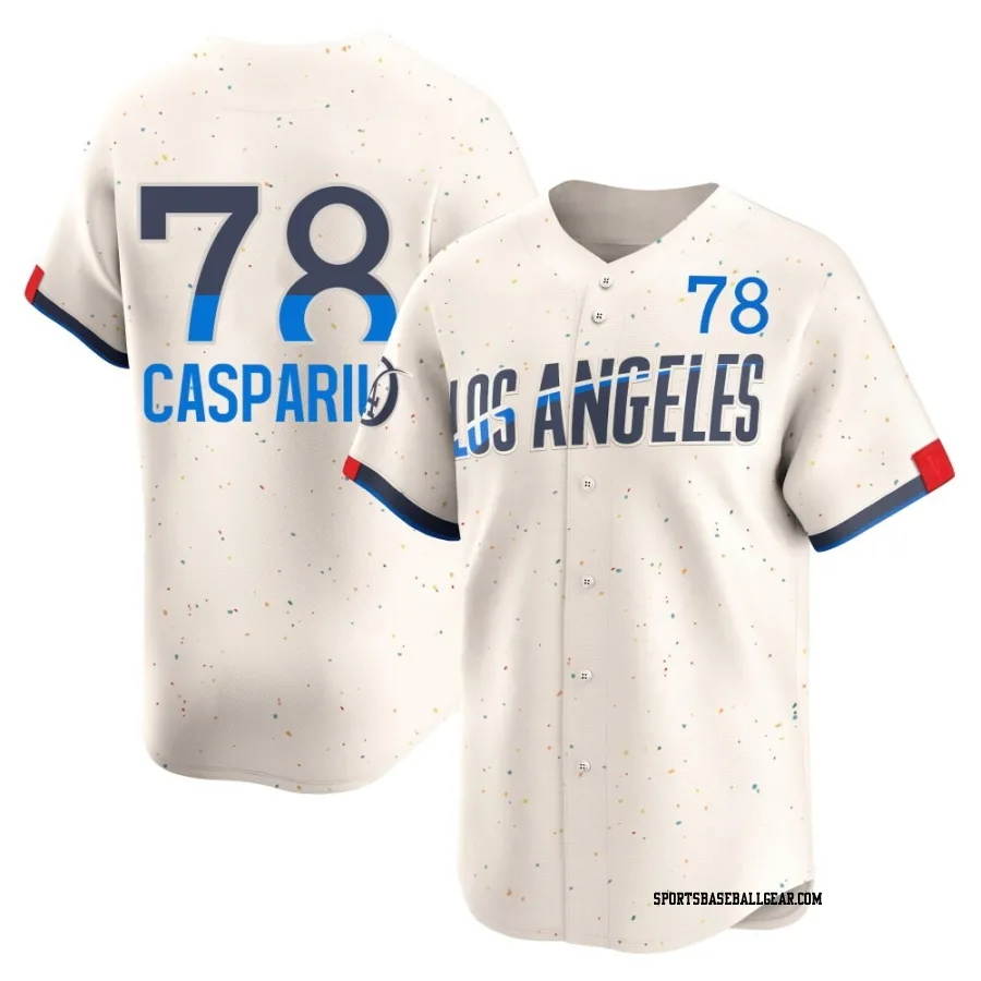 Ben Casparius Youth Los Angeles Dodgers Cream Limited 2024 City Connect Jersey