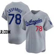 Ben Casparius Youth Los Angeles Dodgers Gray Limited Away Jersey