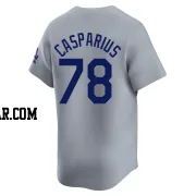 Ben Casparius Youth Los Angeles Dodgers Gray Limited Away Jersey