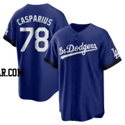 Ben Casparius Youth Los Angeles Dodgers Royal Replica 2021 City Connect Jersey