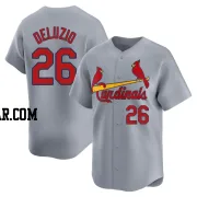 Ben DeLuzio Men's St. Louis Cardinals Gray Limited Away Jersey