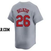 Ben DeLuzio Men's St. Louis Cardinals Gray Limited Away Jersey