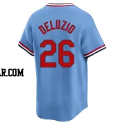 Ben DeLuzio Men's St. Louis Cardinals Light Blue Limited Cooperstown Collection Jersey