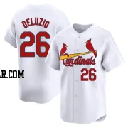 Ben DeLuzio Men's St. Louis Cardinals White Limited Home Jersey