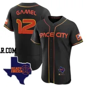 Ben Gamel Men's Houston Astros Black Game Authentic 2023 Space City Ready 2 Reign Flex Base Jersey