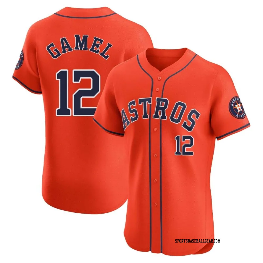 Ben Gamel Men's Houston Astros Orange Elite Alternate Vapor Premier Jersey