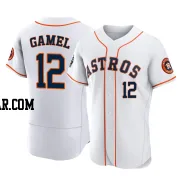 Ben Gamel Men's Houston Astros White Game Authentic 2022 World Series Home Jersey