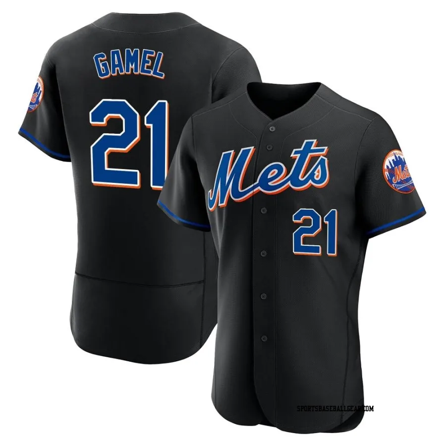 Ben Gamel Men's New York Mets Black Game Authentic 2022 Alternate Jersey