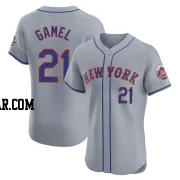 Ben Gamel Men's New York Mets Gray Elite Road Jersey