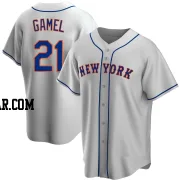 Ben Gamel Men's New York Mets Gray Game Road Replica Jersey