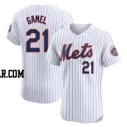 Ben Gamel Men's New York Mets White Elite Home Jersey