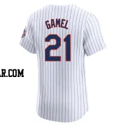 Ben Gamel Men's New York Mets White Elite Home Jersey