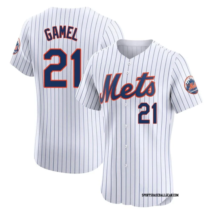 Ben Gamel Men's New York Mets White Elite Home Jersey