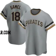 Ben Gamel Men's Pittsburgh Pirates Gray Game Road Replica Cooperstown Collection Jersey