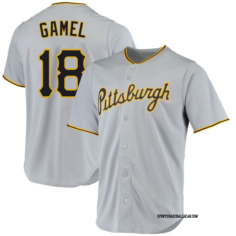 Ben Gamel Men's Pittsburgh Pirates Gray Game Road Replica Jersey