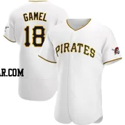 Ben Gamel Men's Pittsburgh Pirates White Game Home Authentic Jersey