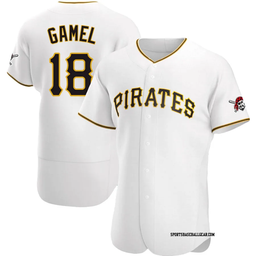 Ben Gamel Men's Pittsburgh Pirates White Game Home Authentic Jersey