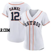 Ben Gamel Women's Houston Astros White Game Authentic 2022 World Series Champions Home Jersey