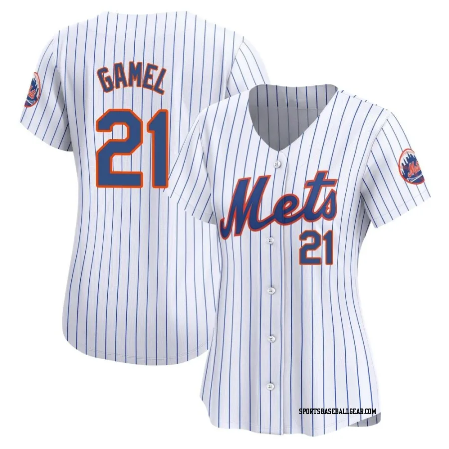 Ben Gamel Women's New York Mets White Limited Home Jersey