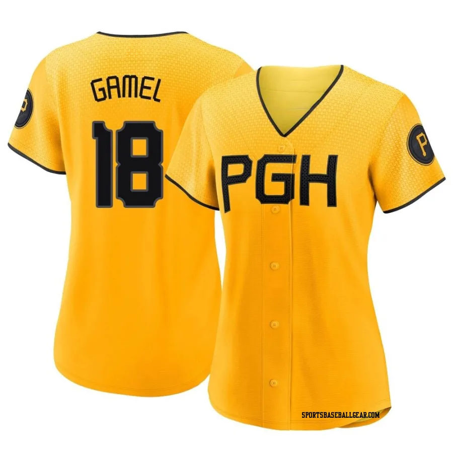 Ben Gamel Women's Pittsburgh Pirates Gold Game Replica 2023 City Connect Jersey