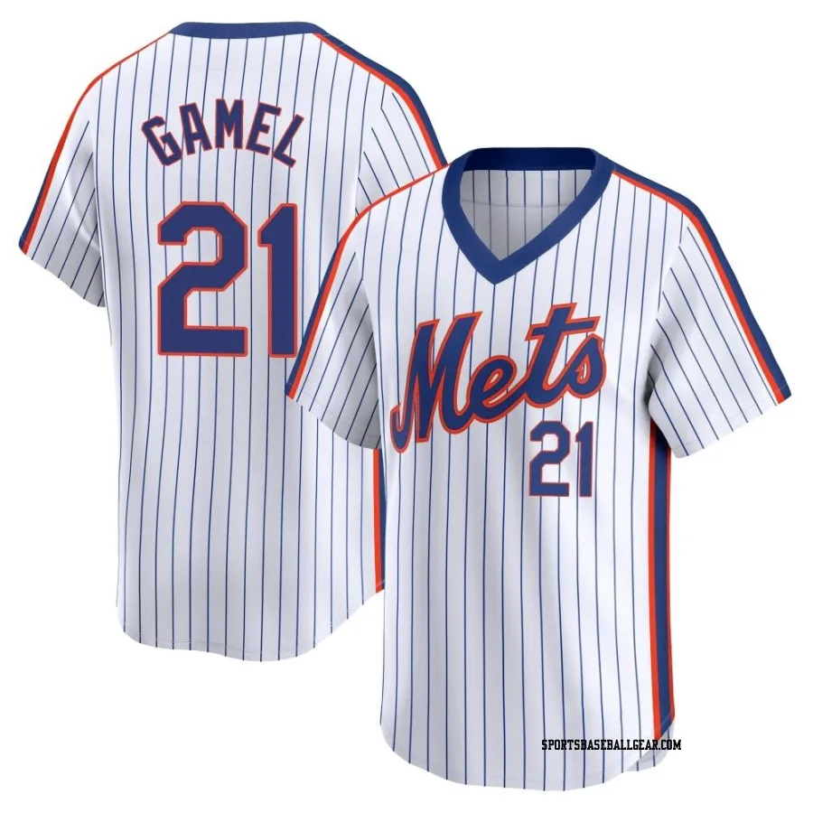 Ben Gamel Youth New York Mets White Limited Cooperstown Collection Jersey