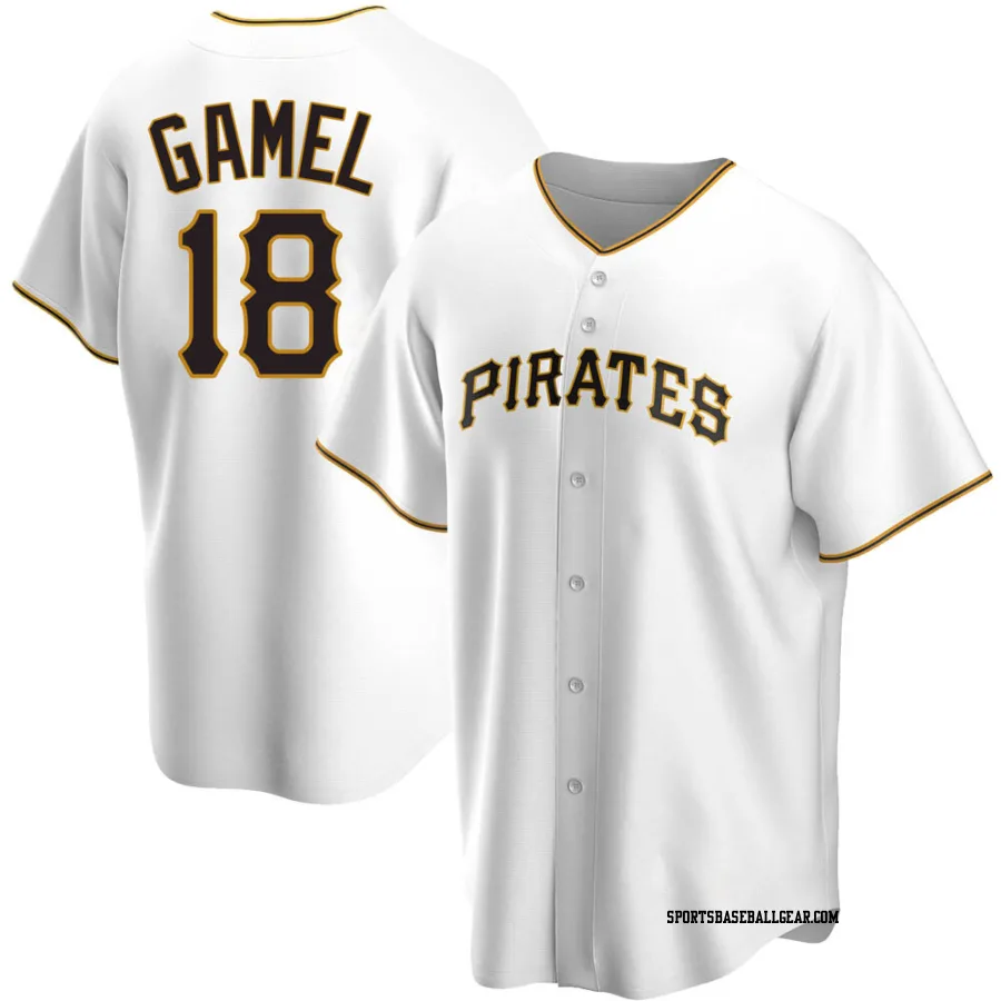 Ben Gamel Youth Pittsburgh Pirates White Game Home Replica Jersey