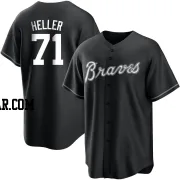 Ben Heller Men's Atlanta Braves Black/White Replica Jersey