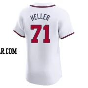 Ben Heller Men's Atlanta Braves White Elite Home Jersey