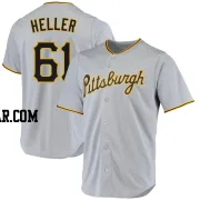 Ben Heller Men's Pittsburgh Pirates Gray Replica Road Jersey