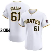 Ben Heller Men's Pittsburgh Pirates White Elite Home Jersey