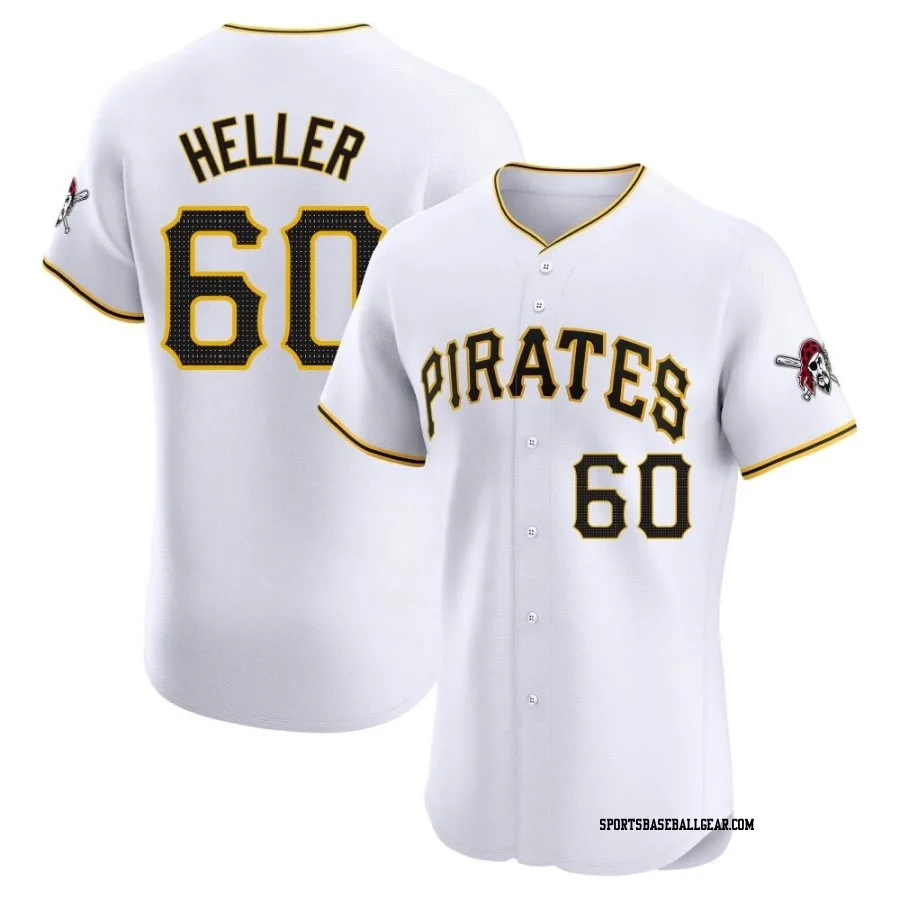 Ben Heller Men's Pittsburgh Pirates White Elite Home Jersey