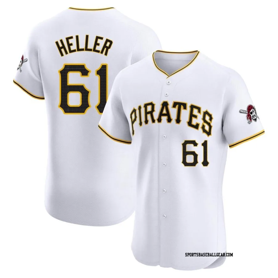 Ben Heller Men's Pittsburgh Pirates White Elite Home Jersey