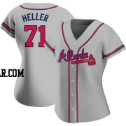 Ben Heller Women's Atlanta Braves Gray Authentic Road Jersey