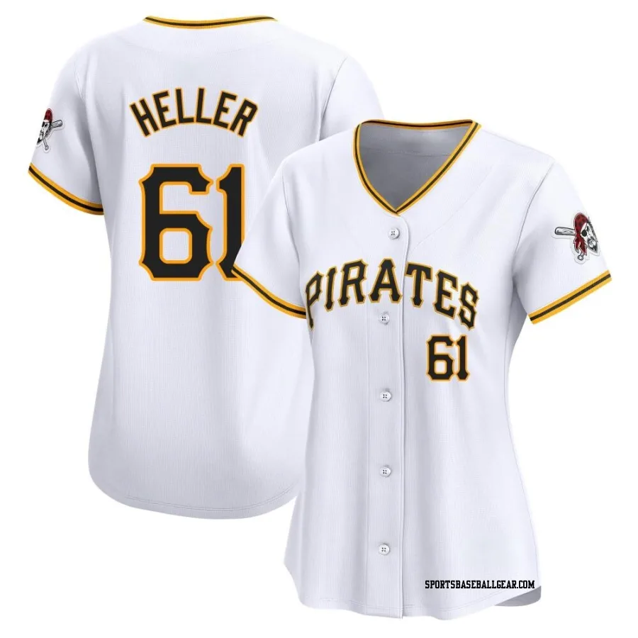 Ben Heller Women's Pittsburgh Pirates White Limited Home Jersey