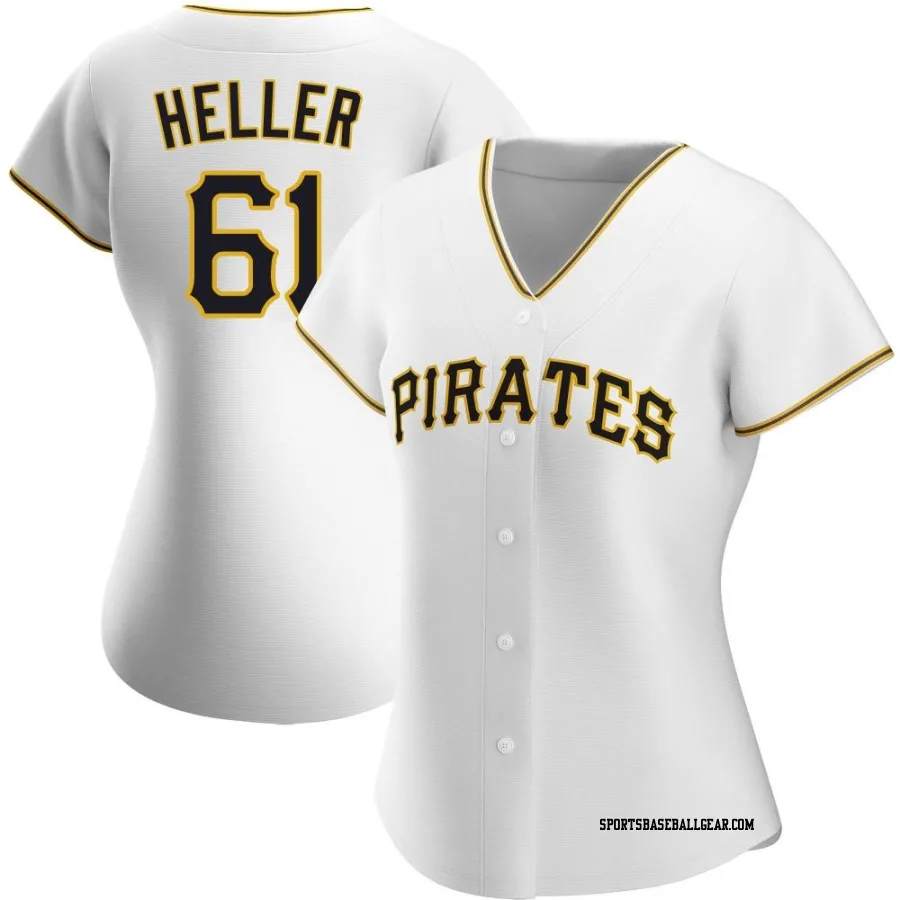 Ben Heller Women's Pittsburgh Pirates White Replica Home Jersey