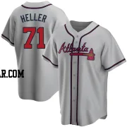 Ben Heller Youth Atlanta Braves Gray Replica Road Jersey