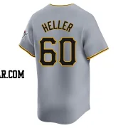 Ben Heller Youth Pittsburgh Pirates Gray Limited Away Jersey