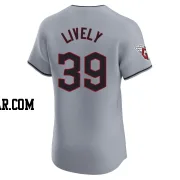 Ben Lively Men's Cleveland Guardians Gray Elite Road Jersey