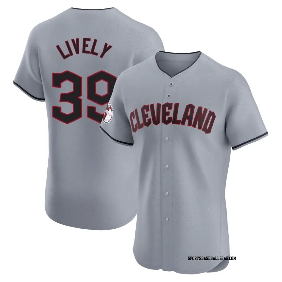 Ben Lively Men's Cleveland Guardians Gray Elite Road Jersey