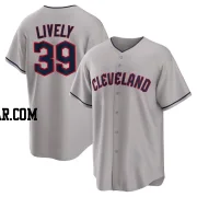 Ben Lively Men's Cleveland Guardians Gray Replica Road Jersey