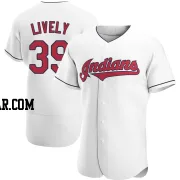 Ben Lively Men's Cleveland Guardians White Authentic Home Jersey