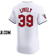 Ben Lively Men's Cleveland Guardians White Elite Home Jersey