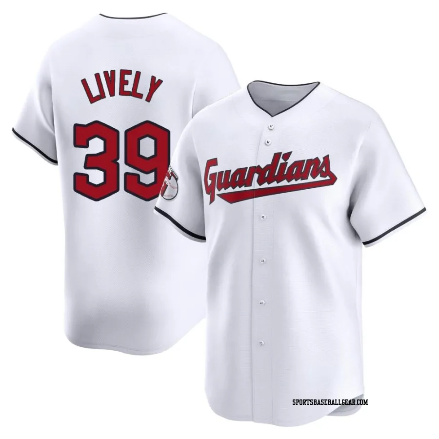 Ben Lively Men's Cleveland Guardians White Limited Home Jersey