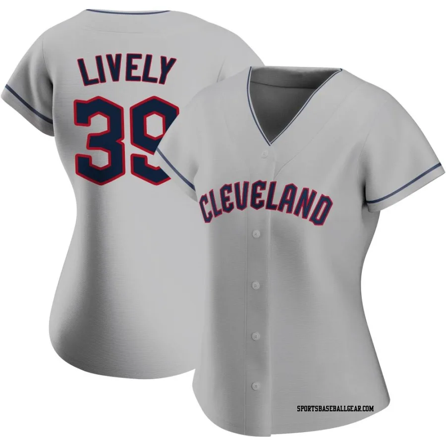 Ben Lively Women's Cleveland Guardians Gray Authentic Road Jersey