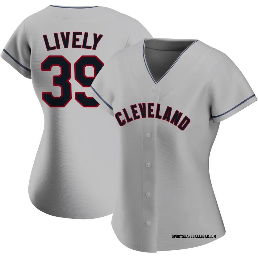 Ben Lively Women's Cleveland Guardians Gray Replica Road Jersey