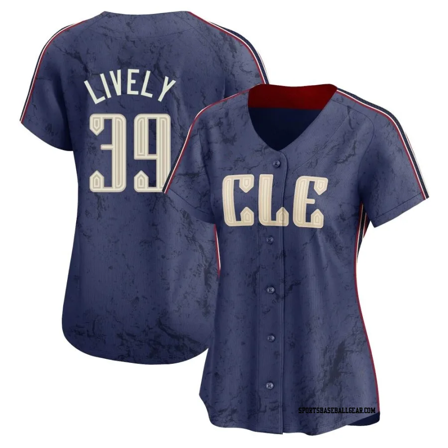 Ben Lively Women's Cleveland Guardians Navy Limited 2024 City Connect Jersey