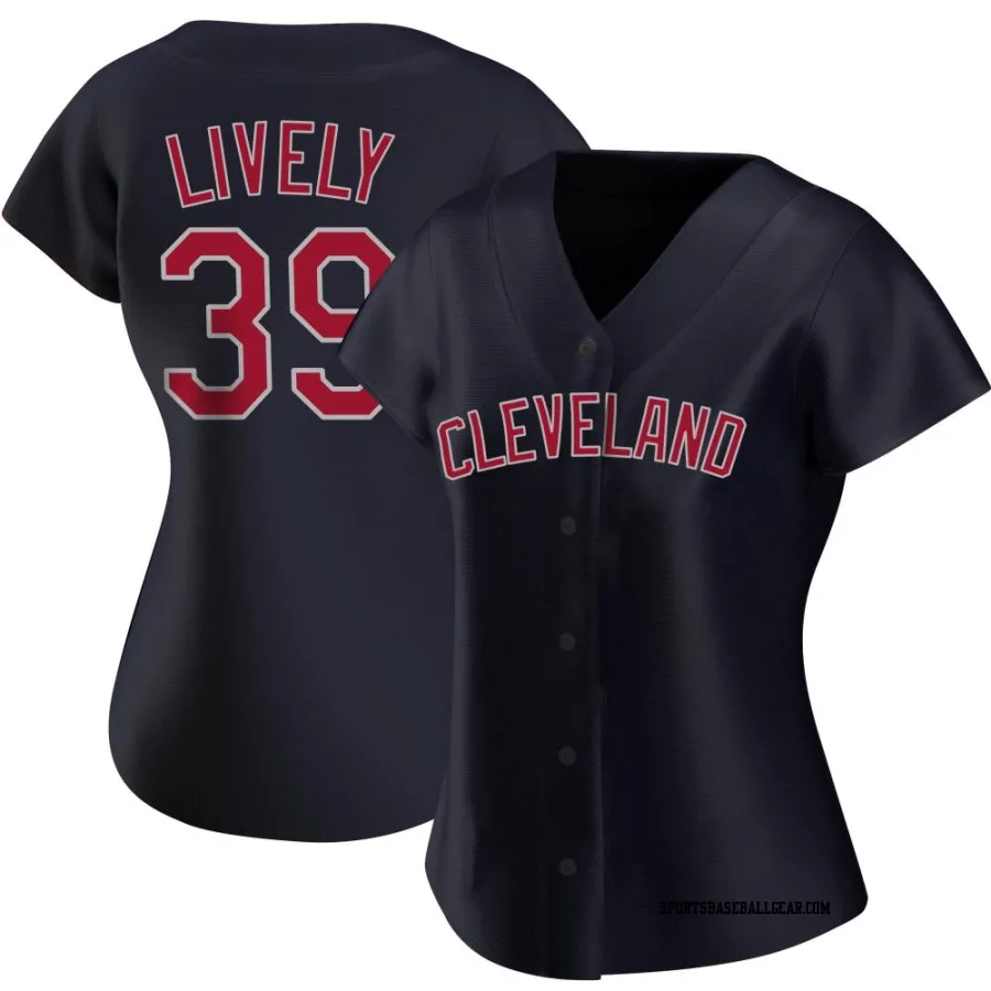 Ben Lively Women's Cleveland Guardians Navy Replica Alternate Jersey