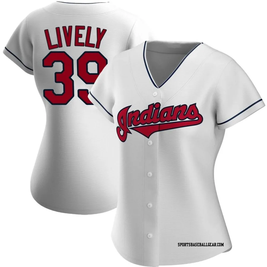 Ben Lively Women's Cleveland Guardians White Authentic Home Jersey